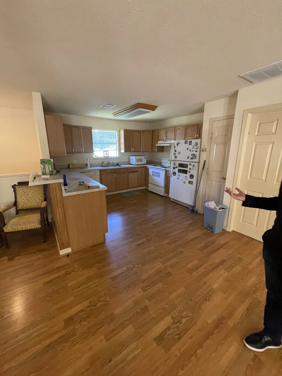 The kitchen of a home being evaluated by our team